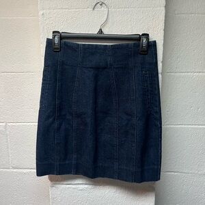 ASOS Denim Skirt in Dark Blue. Size 6